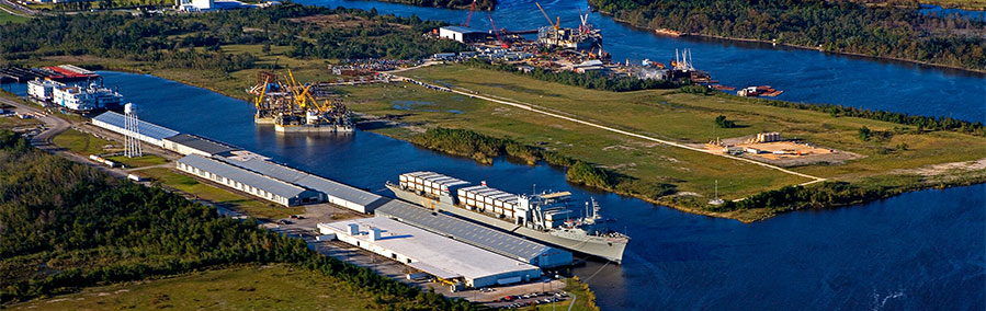 Port of Orange aerial view